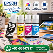 RECARGA DE TINTA ORIGINAL EPSON - Imprime tus ideas sin apagarte las ganas de crear - Img 57631587