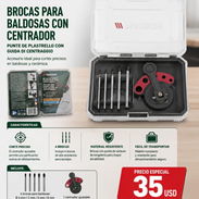 Juego de brocas con centrador para azulejos, baldosas, cerámicas, - Img 55778731