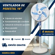 Ventilador de pedestal, de 16", envío gratis, garantía de 6 meses, con factura - Img 56343977