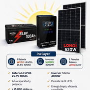 ☀️KITS SOLARES VARIAS/CAPACIDADES Y PRECIOS - Img 57022445