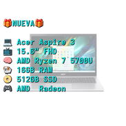 x LAPTOP 🎁NUEVA🎁📦CAJA, Acer Aspire 3 (A315-44P-R7GS), 15.6" FHD IPS, AMD Ryzen 7 5700U, 16GB RAM, Radeon, 512GB SSD - Img 55460477