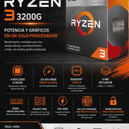Micro PROCESADOR AMD Ryzen™ 3 3200G | 4C/4T | Radeon™ Vega 8 | Socket AM4 🏠 92 USD - Img 56656146