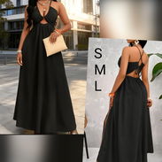 Vestido negro largo - Img 55868331