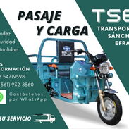 Transporte Sánchez-Efraín (TSE). Ofrecemos servicio de Triciclo para pasaje y carga. Contactar por WhatsApp. - Img 45676445