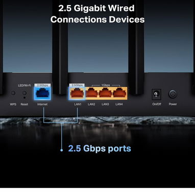 Router Wifi 7 Tplink BE6500 Puertos 2,5/gb Usb3.0 Tribanda 55821991 - 2/3