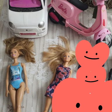 Juguetes carro y moto de y con barbie - Img 122340097