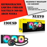 Refrigeracion Liquida Corsair Nautilus 360 RS ARGB Negra "Nuevo Sellado" 190 USD - Img 56840076
