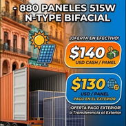 Panel solar de 515W bifacial venta por contenedor - Img 57662859