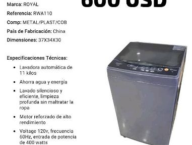 Lavadoras automáticas nuevas - Img 66897509