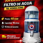 *Filtro de Agua 16L Korea King*. Súper cómodo para olvidarte de hervir el agua. - Img 58214484