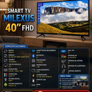 📺 40" 📺 FDH SMART TV MILEXUS - HDMI - WIFI - BLUETOOTH - Y MAS. MENSAJERÍA CON FACTURA Y GARANTÍA. 📲 54833699 - Img 56808110