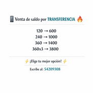 📲 Venta de saldo por TRANSFERENCIA 🔥 - Img 55131504