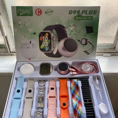 Smartwatch D99 Plus Combo 7 en 1 (Reloj, Audífonos TWS y Parlante) - 3/6