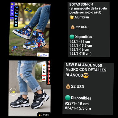 Tenis de niñas y niños - 2/9