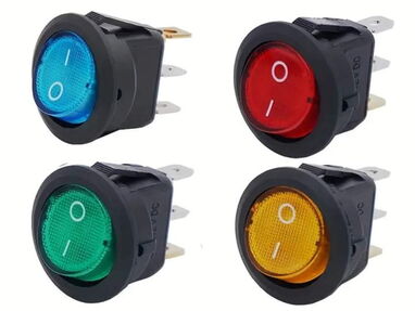Bombillos de colores  2.5 usd interruptores 2 pasos 5usd  a color 3usd  negros - Img 59666680