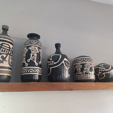 Conjunto de 5 jarrones de cerámica - Img 118249961