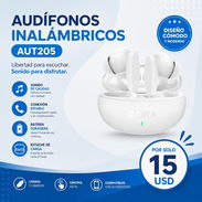 Audífonos inalámbricos marca 1 hora blancos - Img 58219558