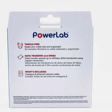 ☎️53544655 🛵 Entrega Disponible ⭐PowerLab Cable Ethernet Cat8 10FT Alta Velocidad 40Gbps ⭐ - Img 117740747