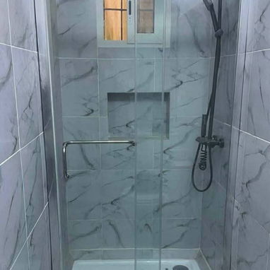 Llegaron las mamparas de bañopaño fijo y cabinas de baño tenemos SERVICIO activo de montaje tambien - 7/10