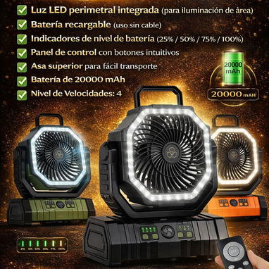 Se vende ventilador recargable 53545476 whsatt - Img 119754524