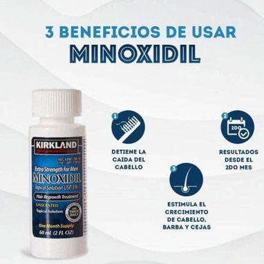 MINOXIDIL KIRKLAND 5% – PARA EL CRECIMIENTO Y DETIENE LA CAÍDA DEL CABELLO ✨🧴 (Yus) $13 - 3/3