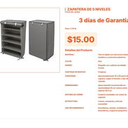 Organizador de Zapatos de 5 Niveles: Protege del Polvo con Cubierta Enrollable VPT#-0388 - Img 55548389