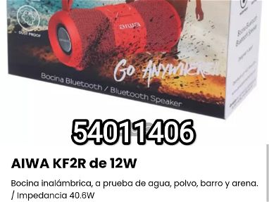 !!AIWA KF2R de 12W Bocina inalámbrica Nueva en su caja, a prueba de agua, polvo, barro y arena.!! - Img main-image