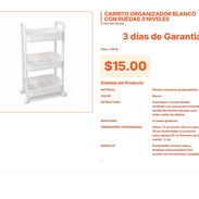 Imprescindible para el área de lavado es este Carrito organizador pro VPT#-0078 - Img 55559795
