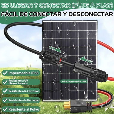 ​CABLE SOLAR XT60 9.1 Mtrs. 🚀 ¡CONEXIÓN DE PANEL Y ECOFLOW! ⚡ - Img 115431479