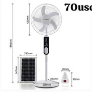 Ventilador recargable -panel y bombilla recargable - Img 55744992