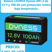 Batería LiFePO4 Dyness AR1.2 de 12 V y 100 Ah CON PROTECCIÓN CONTRA BAJA TEMPERATURA , ENTREGA DE FACTURA - Img 56923067