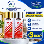 Pintura Spray Dorada y aluminio - Img 51637273