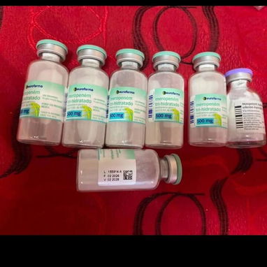 Tramadol blister x10tb de 100 mg , Clindamicina ampulas ,Amoxicilina con Acido clavulanico, Meropem - 4/5