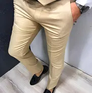 Pantalon  beige de vestir , pantalón gris , pantalón negro. Pantalon Basico - Img 48767048