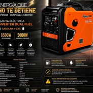 🟠 SIGMA 🔷 5000W/ 6500W pico 🔷Dual fuel: gasolina y gas de balita 🔷️ Inverter silenciosa - Img 58460298