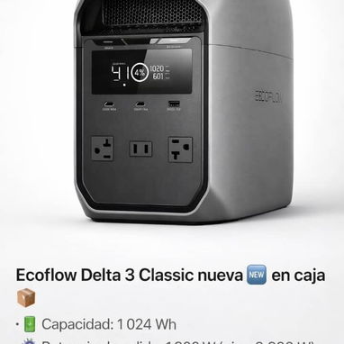 EcoFlow DELTA 3⃣ Classic ‼️ OFERTAZA en USD❗️ - Img 117306778