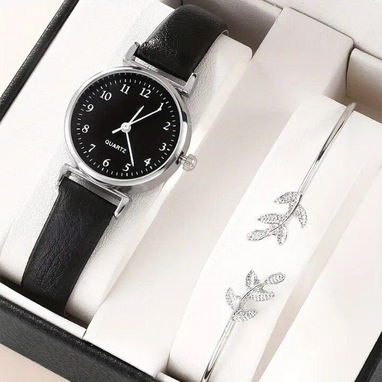 📞53884600.🎇 Set reloj de cuarzo para mujer y brazalete🎇 Mensajería disponible.🚴 - Img 120721275