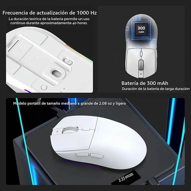 Ajazz AJ139 PRO | Mouse Gamer Inalámbrico | Sensor Tope de Gama - 5/6