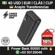 🔥 Powerbank 50000 MaH 🛵 ⚡ Carga Rápida 20 W ⭕ - Img 55001264