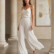 Pantalón Palazzo de Tiro Alto – Elegancia Fluida Talla M/L 25 - Img 55805828