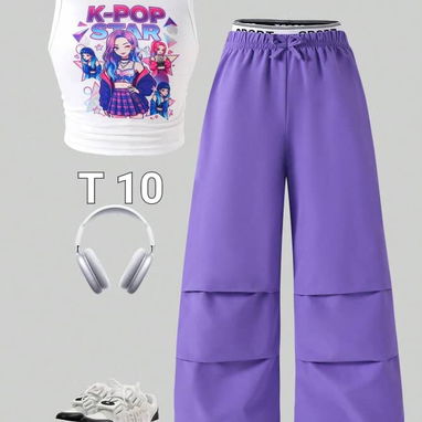 Ropa de niña temática guerreras Kpop - 3/8