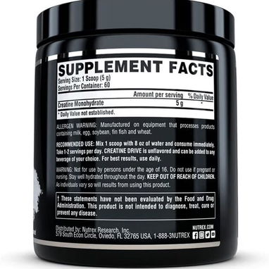 ✓ Creatina Nutrex de 60 servicios ✓ - 2/2