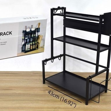 Estante para cocina de 3 niveles, acero de alta resistencia - Img 122407934