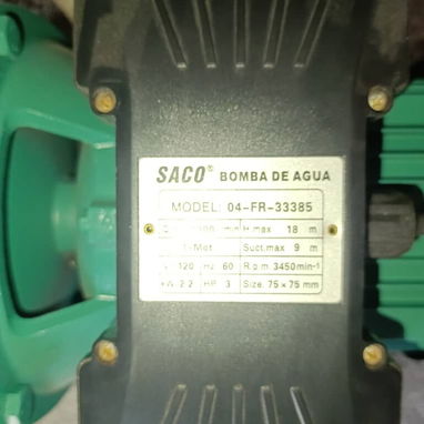Bomba de agua 3 HP nueva en caja llamar 5️⃣3️⃣6️⃣0️⃣2️⃣9️⃣2️⃣3️⃣ o contactar x WhatsApp interesados - Img 123844982