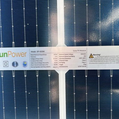 ☀️ Panel solar 600W SunPower bifacial - 2/2