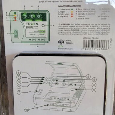 Protector de voltaje monofásico 220v TROEN - Img 123602974