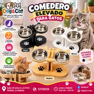 Comedero Alto Doble para Gatos - Img 57905825
