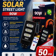 🌞 Lámpara Solar Street Light ELFO 90 W – Nueva | 50USD - Img 55733462