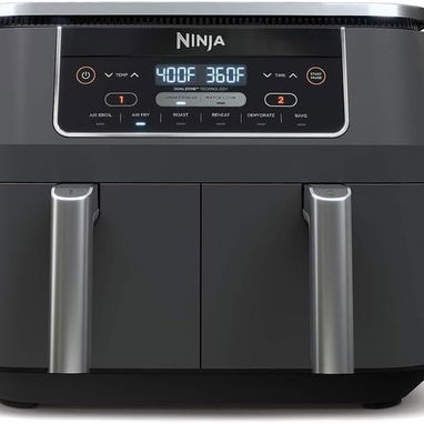 Ninja DZ201 Foodi - Freidora de aire 6 en 1 DualZone de 8QT con 2 cestas de freír independientes - Img 77759572