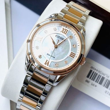 CITIZEN ECODRIVE AREZZO (EM0876-51D) DE MUJER CON CRISTAL ZAFIRO , 32MM EN ACERO INOXIDABLE , NUEVO A ESTRENAR 58049738 - Img 120971953